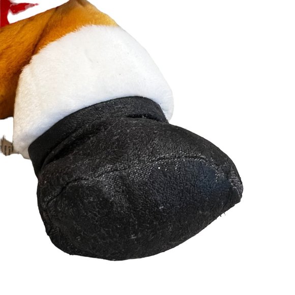 Disney Store Pooh Holiday Santa Plush Toy 1999 Christmas - Picture 3 of 4